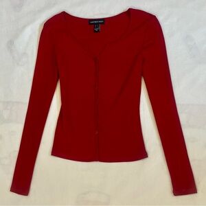 Streetwear Society Red Button-Down Shirt Rory Gilmore Academic Academia